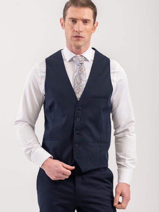 Men's Suit with Slim Fit Navy Blue