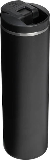 Stanley Transit Fliptop Ποτήρι Θερμός Ανοξείδωτο BPA Free 470ml Black 2.0