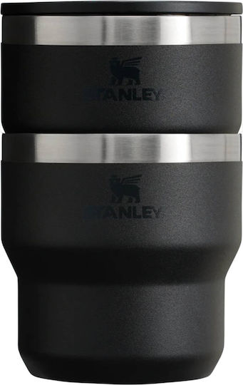 Stanley The Stay Hot Stacking Camp Cup Ποτήρι Θερμός Ανοξείδωτο BPA Free 290ml Black 2.0