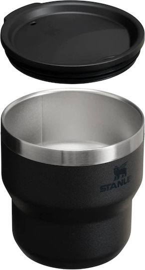 Stanley The Stay Hot Stacking Camp Cup Ποτήρι Θερμός Ανοξείδωτο BPA Free 290ml Black 2.0