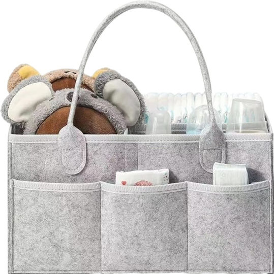 Queen Mother Baby Cosmetic Basket Gray