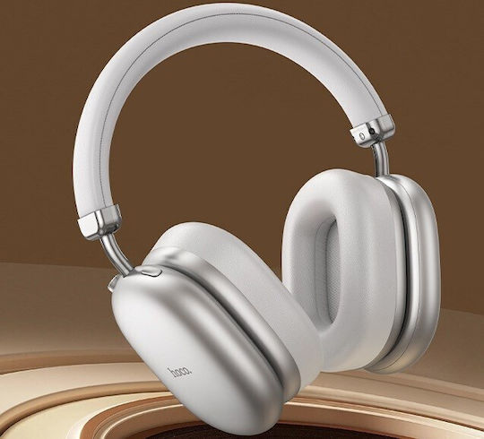 Hoco W35 MAX ANC Wireless / Wired Over Ear Headphones with 40 Hours Playing Time Silver