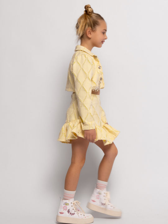 Kids Skirt Denim Yellow