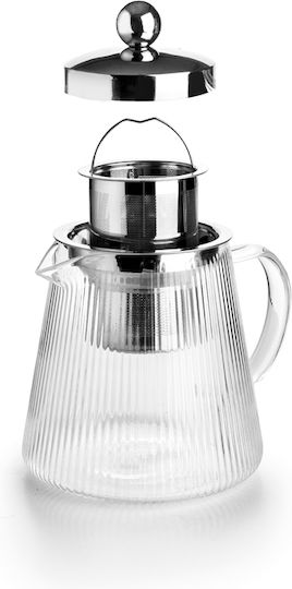 Ibili Τσαγιέρα με Φίλτρο Γυάλινη Διάφανη 1200ml