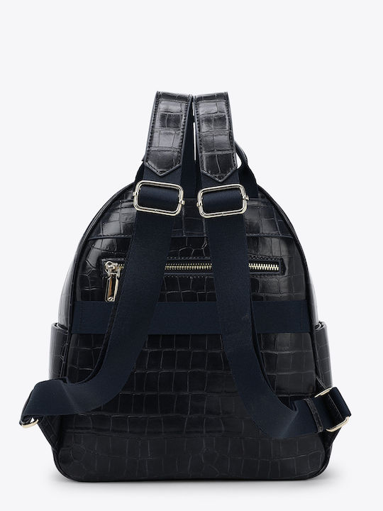 Damentasche Rucksack Krokodilmuster Blau