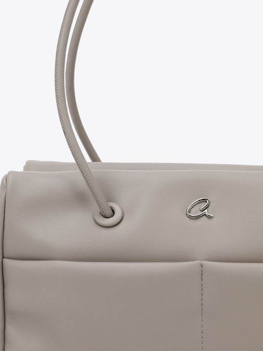 Damen Schultertasche Taupe