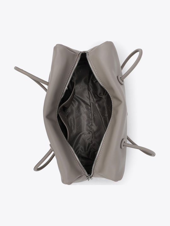 Damen Schultertasche Taupe