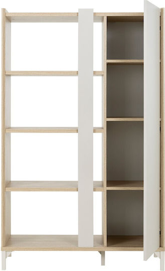 Lenk Floor Bookcase Wooden Beige 100x36x161cm