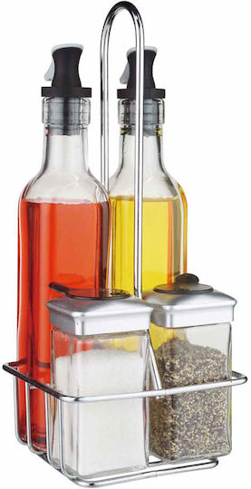 Raki Комплект Масло За Тяло със Сол И Пипер Стъклено с Ладохранилка 250ml