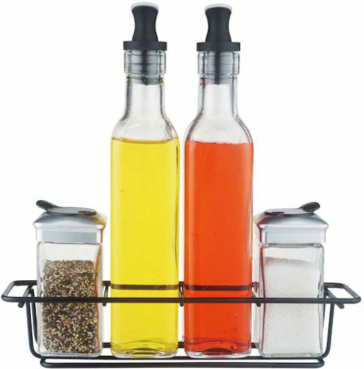 Raki Комплект Масло За Тяло със Сол И Пипер Стъклено с Ладохранилка 250ml