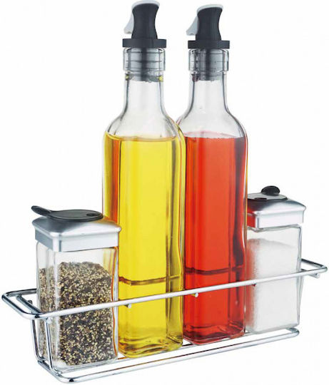 Raki Комплект Масло За Тяло със Сол И Пипер Стъклено с Ладохранилка 250ml