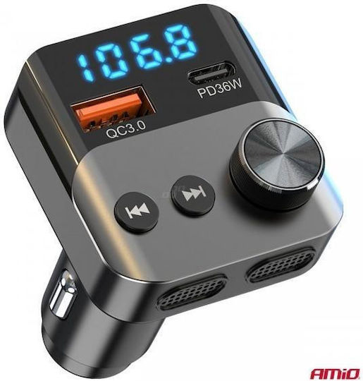 AMiO FM-Transmitter Auto με Typ-C