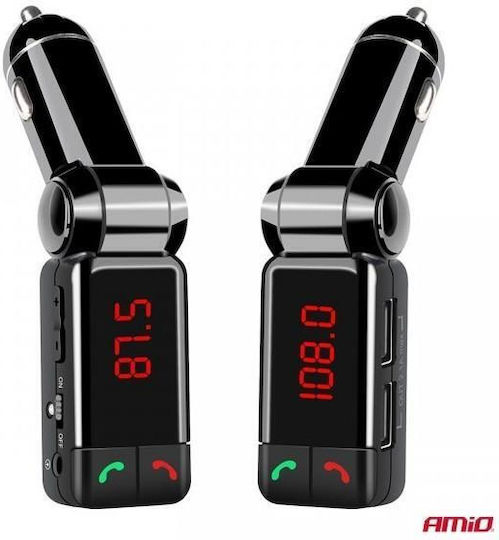 AMiO FM Transmitter Auto με Bluetooth