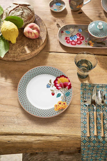 PiP Studio Blooming Tales Shallow Porcelain Multicolour Plate 26.5cm