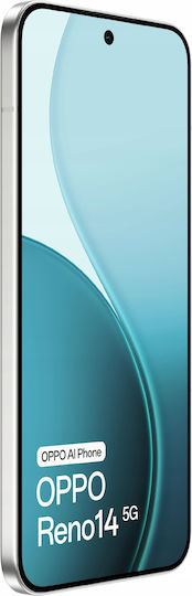 Oppo Reno14 5G Dual SIM (12/512GB) Опалово Бяло