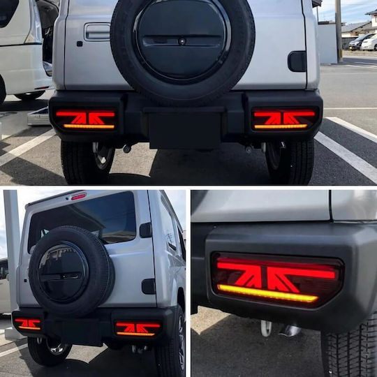 Rückleuchten Satz Suzuki Jimny IV 18 LED Leisten Dynamisch Blinker Rauch Vland