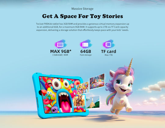 Teclast P85 Kids 8" Tablet (3GB/64GB) Ροζ