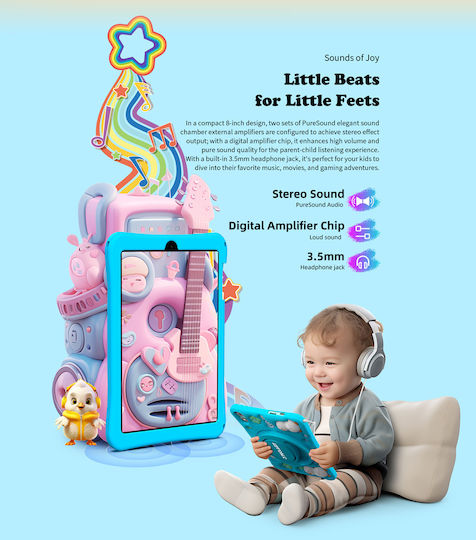 Teclast P85 Kids 8" Tablet (3GB/64GB) Ροζ