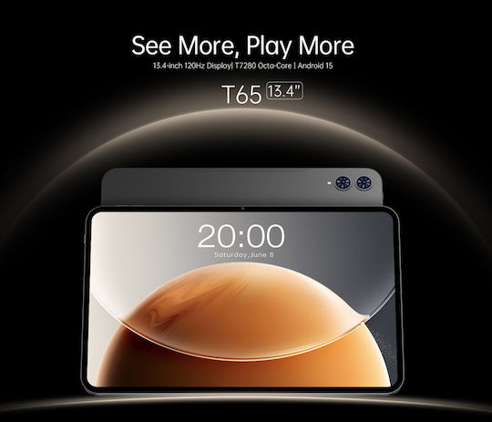 Teclast T65 4G 13.4" Tablet (6GB/128GB) Γκρι