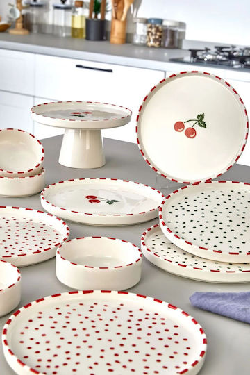 Aithrio Alb Ceramică Set de Vase 11buc