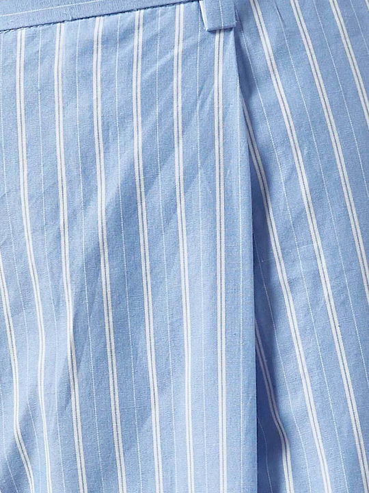 Дамски Текстилен Панталон На Райета Classic Blue Stripe