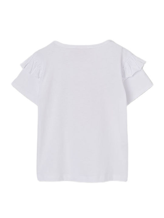 Kids Top Short-sleeved White