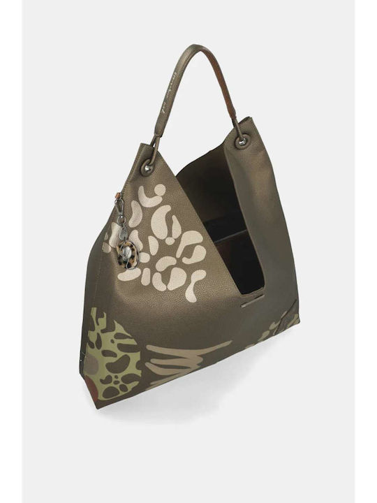 Fabric Women's Tote Handbag Multicolour