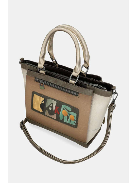 Damen Schulter Mehrfarbige Tasche