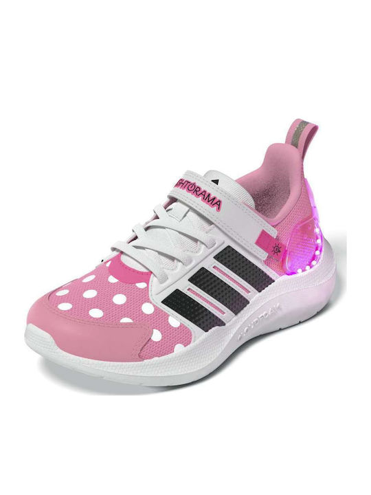 El C Kids Sports Shoes Running with Hoop & Loop Closure Pink