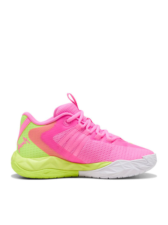 Dagger 2 Kids Sports Shoes Basketball with Laces Fuchsia
