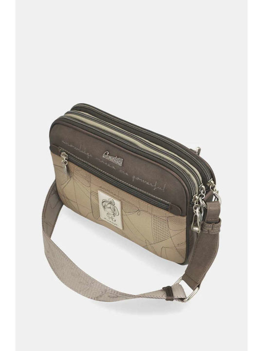 Stoff Damen Schulter Tasche Mehrfarbig