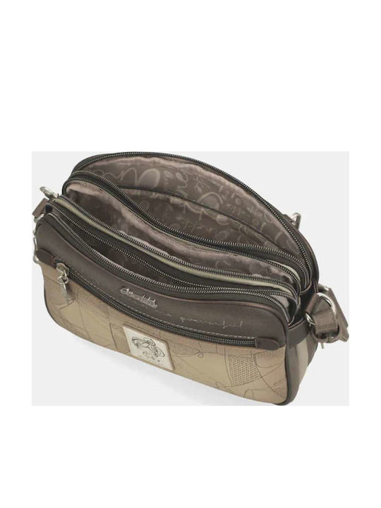 Stoff Damen Schulter Tasche Mehrfarbig