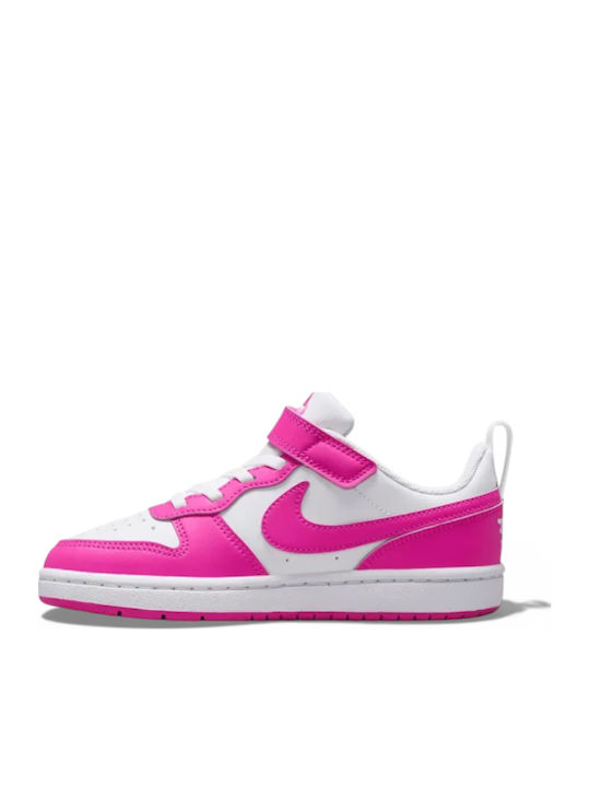 Court Borough Kinder Sneakers mit Klettverschluss Fuchsie