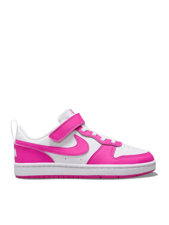 Court Borough Kinder Sneakers mit Klettverschluss Fuchsie