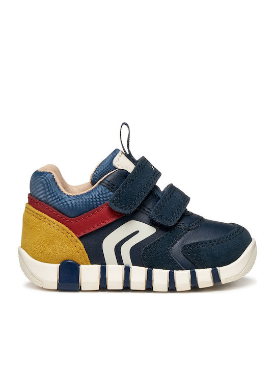 B IUPIDOO Παιδικά Sneakers Ανατομικά με Σκρατς Μπλε