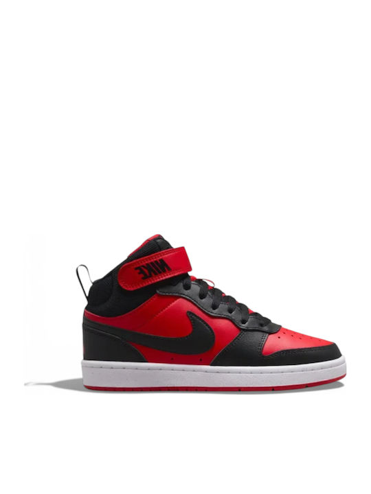 Court Borough Mid 2 Παιδικά Sneakers High με Σκρατς Κόκκινα CD7782-602