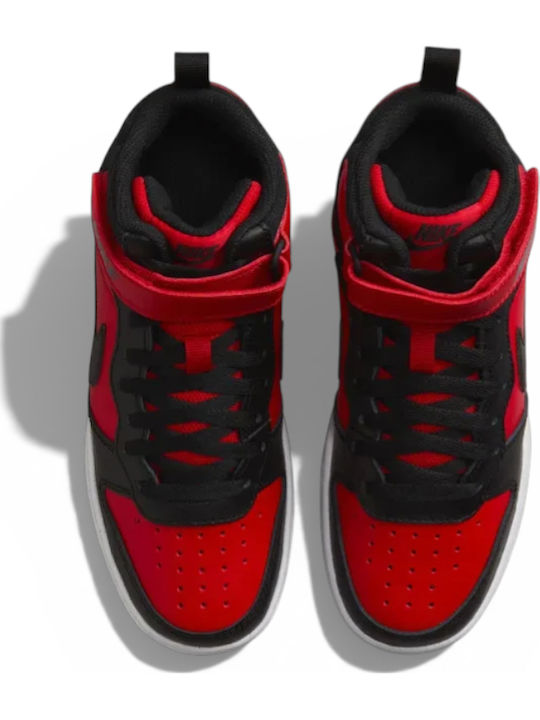 Court Borough Mid 2 Παιδικά Sneakers High με Σκρατς Κόκκινα CD7782-602