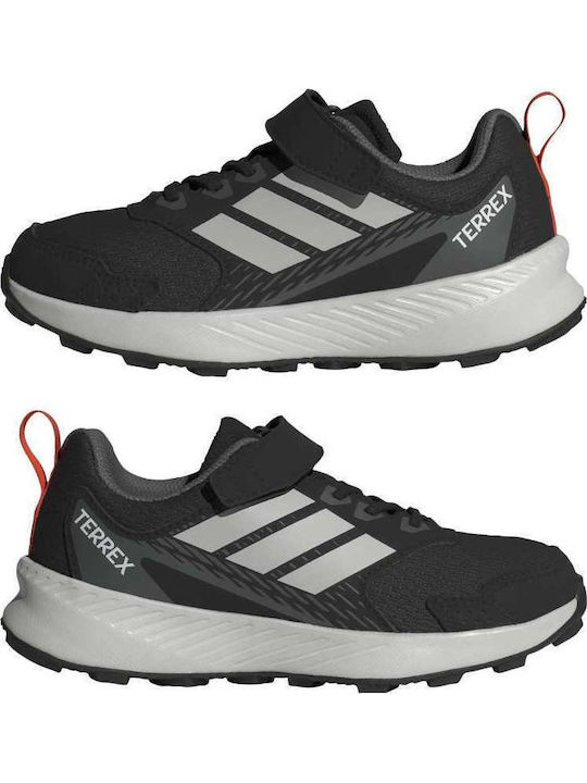 Kids Hiking Shoes Tracefinder With Hoop & Loop Closure Black