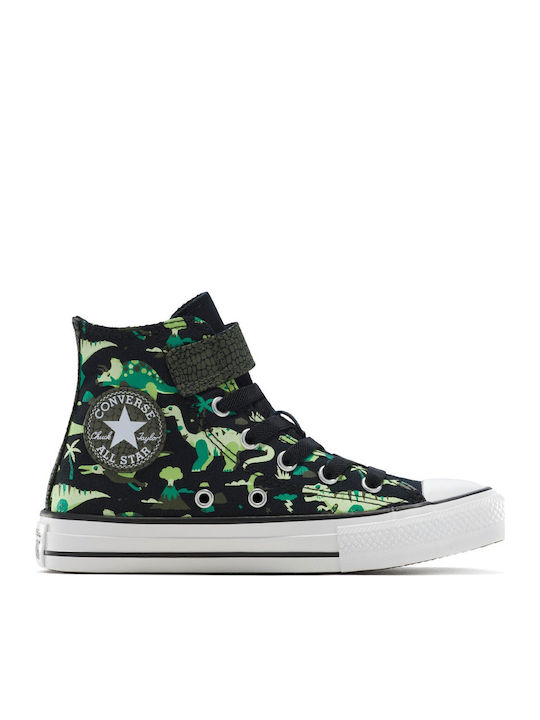 Chuck Taylor All Star Παιδικά Sneakers High με Σκρατς Μαύρα
