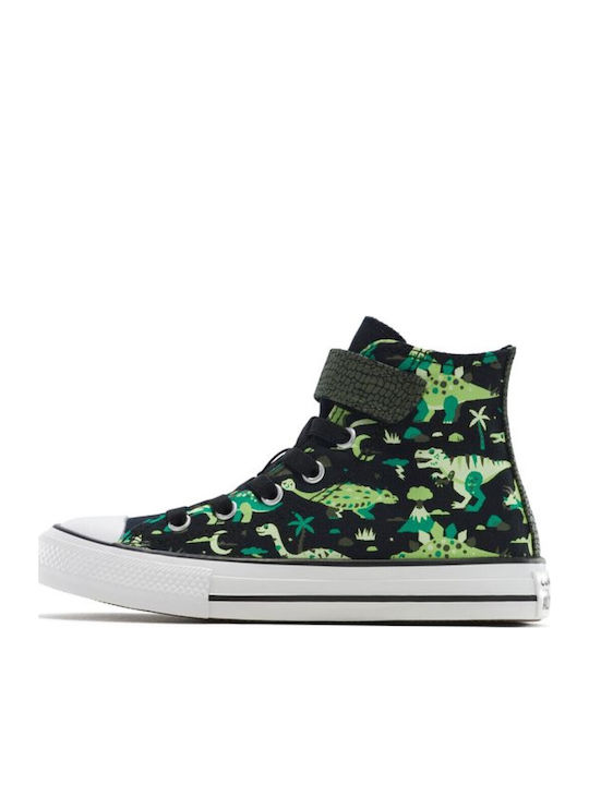 Chuck Taylor All Star Παιδικά Sneakers High με Σκρατς Μαύρα