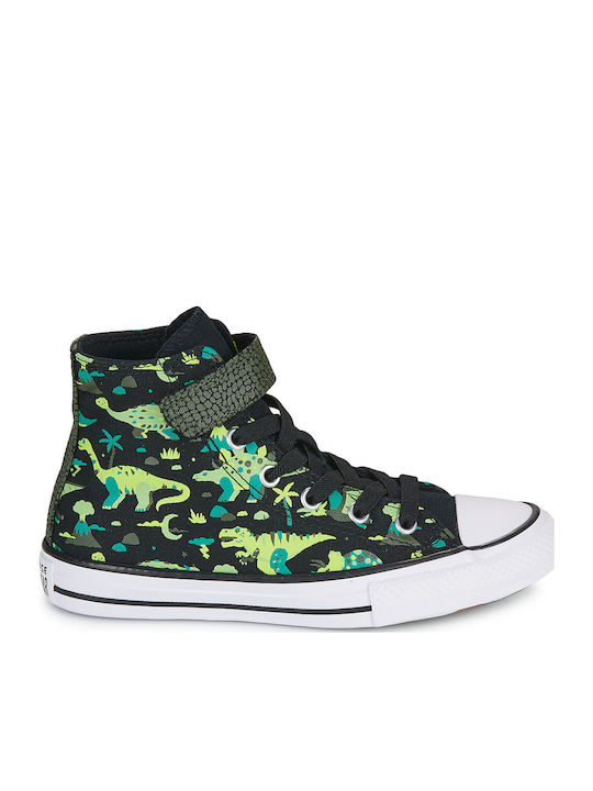 Chuck Taylor All Star Παιδικά Sneakers High με Σκρατς Μαύρα