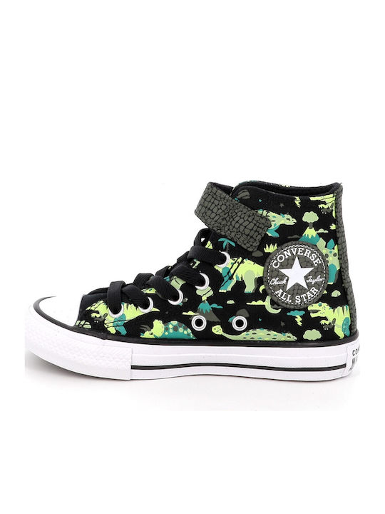 Chuck Taylor All Star Παιδικά Sneakers High με Σκρατς Μαύρα
