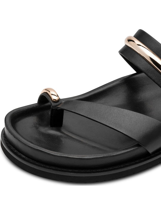 Leather Women's Sandals Black