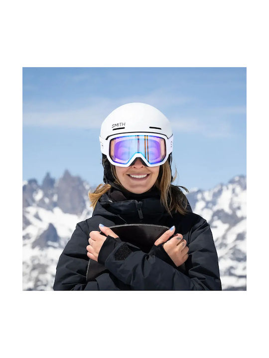 Smith Men's Ski & Snowboard Helmet in White Colour