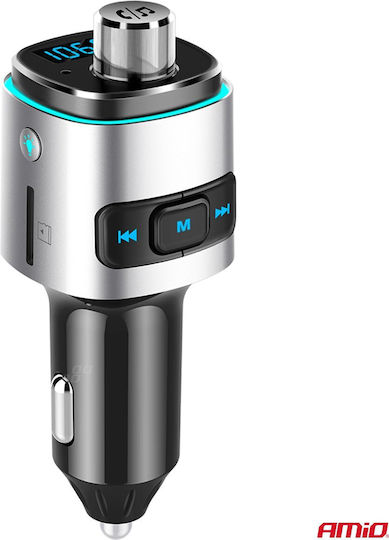 AMiO FM Transmitter Auto mit MicroSD Bluetooth USB