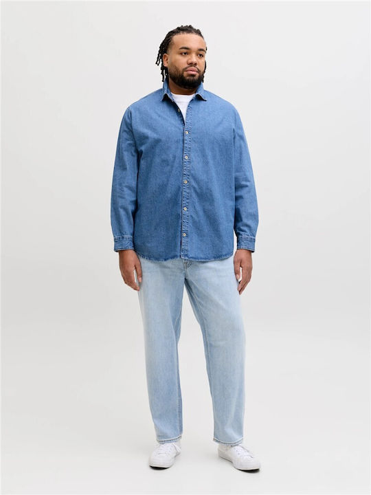 Jack & Jones Τζιν Πουκάμισο Μπλε