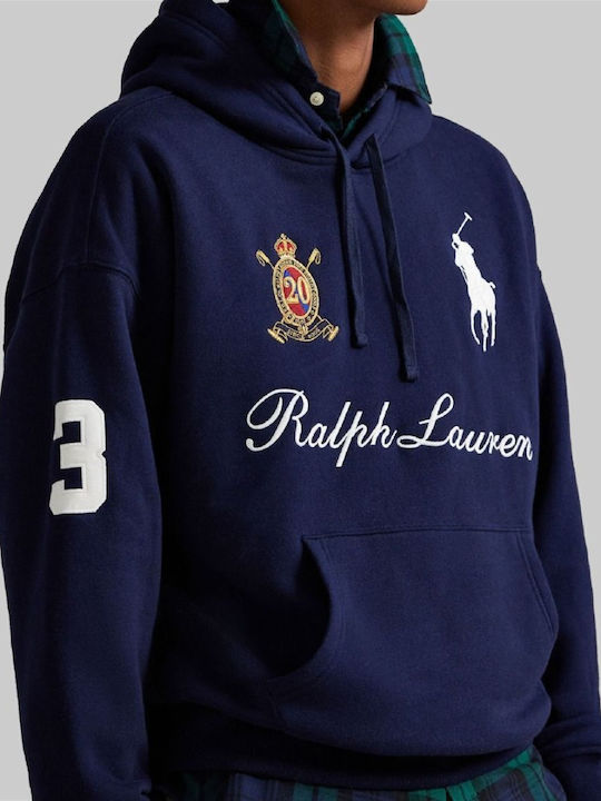 Φούτερ με Κουκούλα Navy Blue