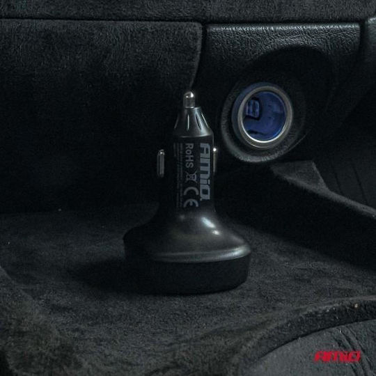 AMiO Car FM Transmitter with USB Bluetooth