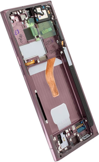 Samsung Touch Mechanism Screen for Galaxy S22 Ultra 5G S908 Burgundy