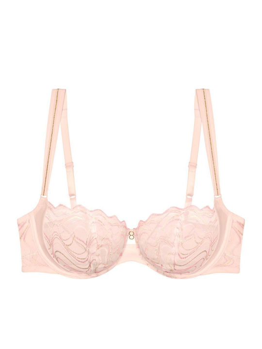 Palina Balconette Porcelain Bra without Padding with Underwire